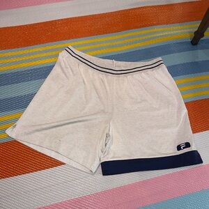 Fila Light Gray Navy Blue Athletic Shorts Men’s Size X-Large